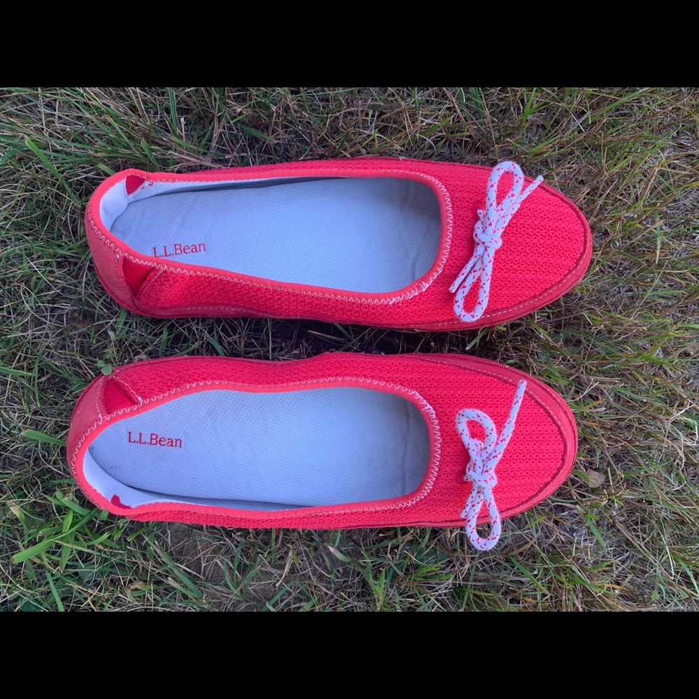 Red L.L Bean slippers